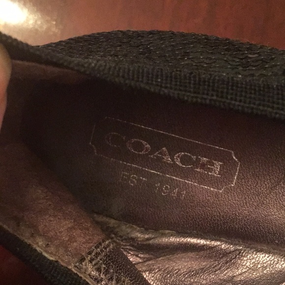 Coach Black Sequined Ballet Flats 5.5M - Picture 5 of 11
